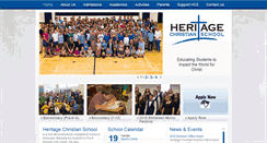 Desktop Screenshot of heritage-christian.org